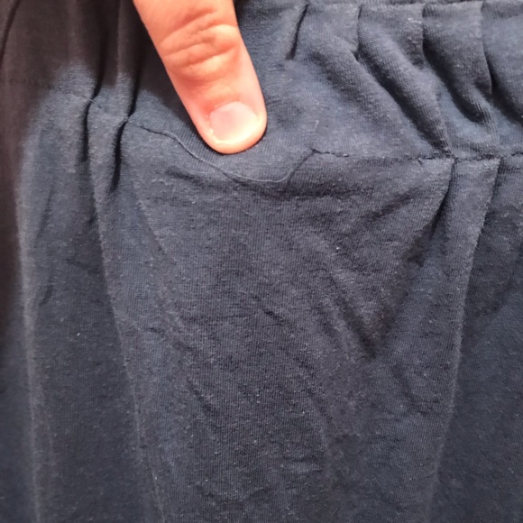 Style & Co Navy Ribbed Tank Top - Picture 3 of 6